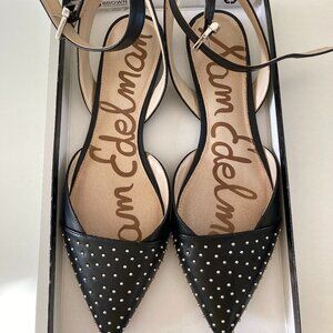 Sam Edelman black studded flats